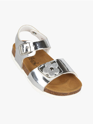 Sandals for girls with strap