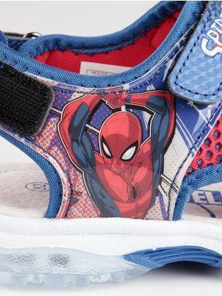 Sandals with tears and lights spider man