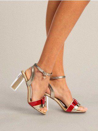 sandals with transparent heel
