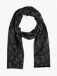Scarf for men in viscose with prints
