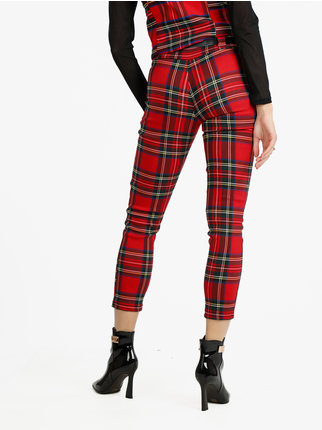 Scottish women's plaid trousers