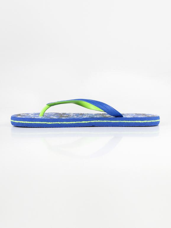 Sea flip-flops in rubber  blue