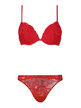 Serie 5000 2024  Ensemble push up rouge femme + sous-vêtements brésiliens