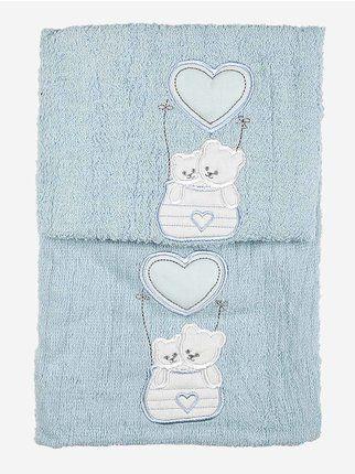 Set of 2 newborn terry towels