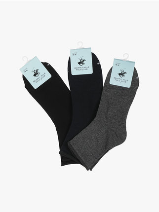 Set of 3 men's long socks