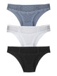 Set of 3 women's briefs with lace
