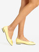 Shiny women's low heel pumps