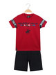Short 2-piece set for boys in cotton