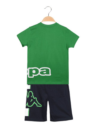 Short 2-piece set for boys with writing