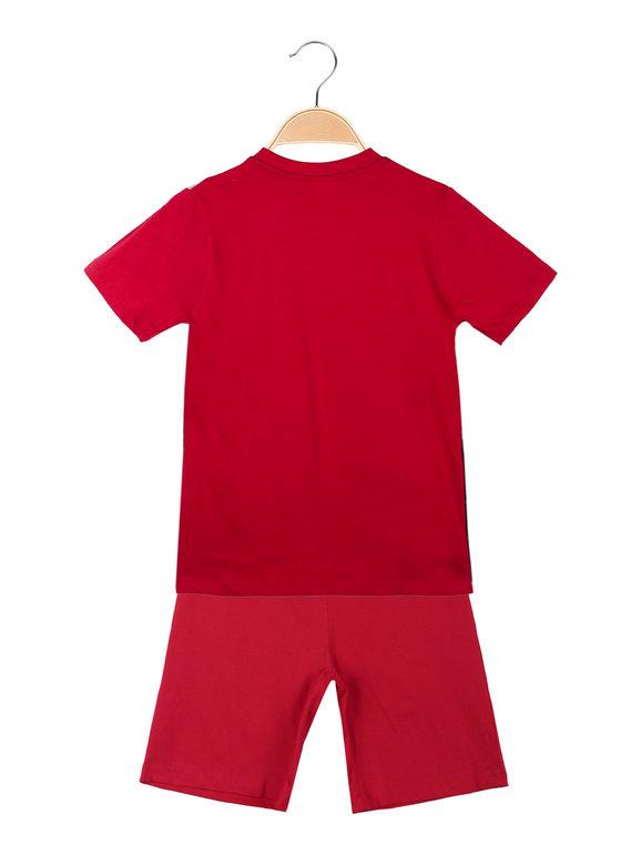 Short baby pajamas with print