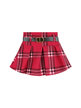 Short checked skirt for girls