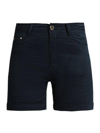 Short cotton shorts with turn-ups