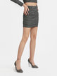 Short fitted skirt in lurex