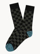 Short men's socks in warm cotton with prints