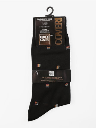 Short men's socks with print