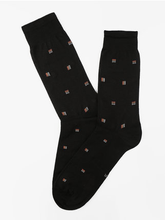 Short men's socks with print