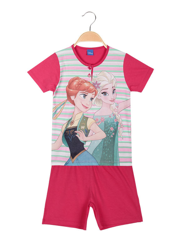 Short pajamas for girls in cotton