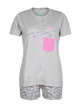 Short pajamas for women in cotton with bunnies