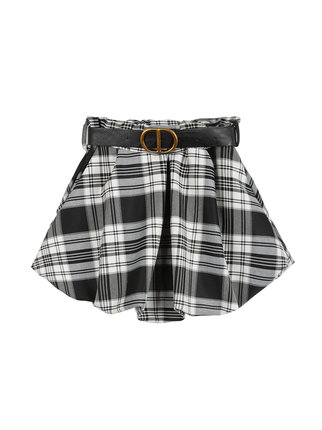 Short plaid skirt for girls