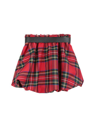 Short plaid skirt for girls