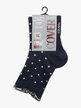 short polka dot sock for women