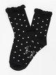 Short polka dot socks with ruffles