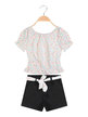 Short set for girl blouse + shorts