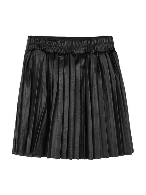 Short skirt for girls in eco-leather
