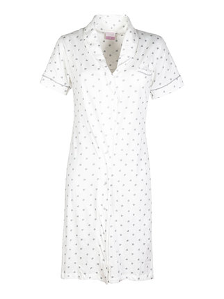 Short sleeve button down nightgown