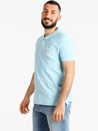 Short sleeve men's cotton polo shirt