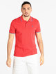 Short sleeve men's polo shirt with lettering