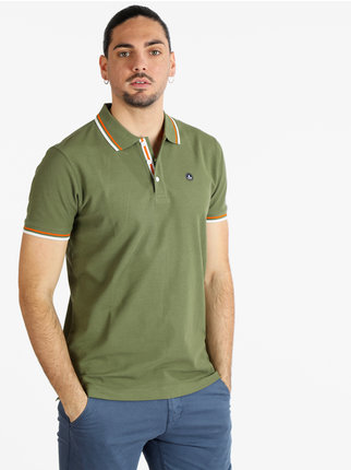 Short sleeve polo shirt in cotton for men