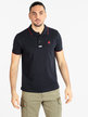 Short sleeve polo shirt with writing for men