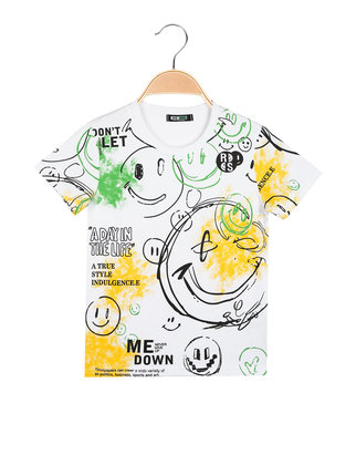 Short sleeve t-shirt for boy with prints