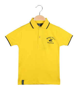Short-sleeved boy's polo shirt
