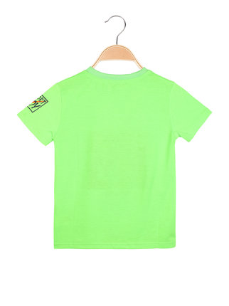 Short-sleeved fluo t-shirt for boys