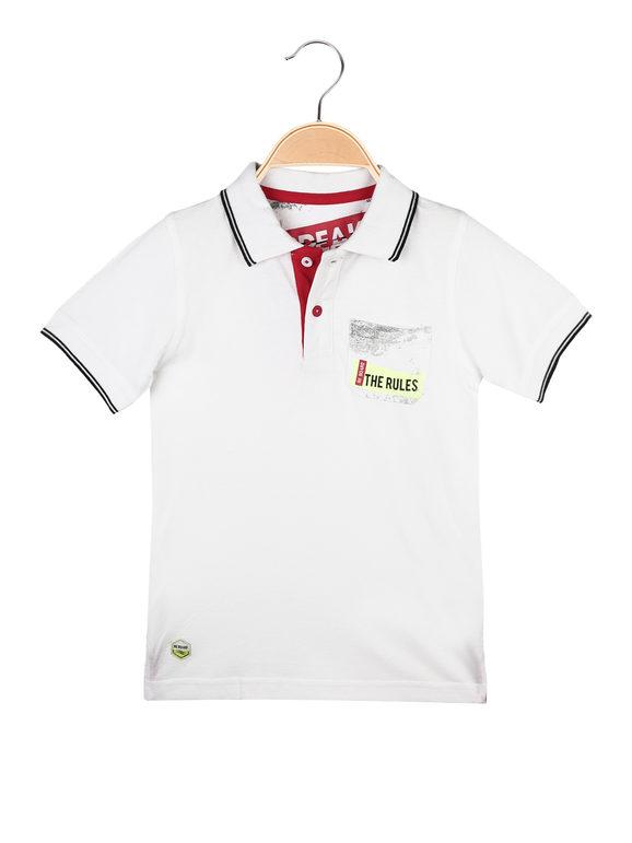 Short-sleeved polo shirt for boys