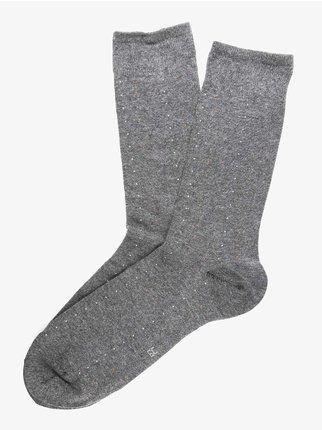 short sock for men with polka dots