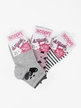 Short socks for girls, pack of 3 pairs