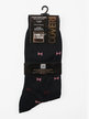 Short socks for men with bow tie print