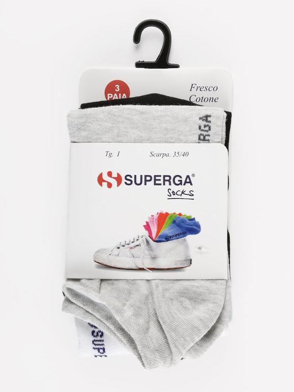 Short socks in cool cotton  Pack of 3 pairs