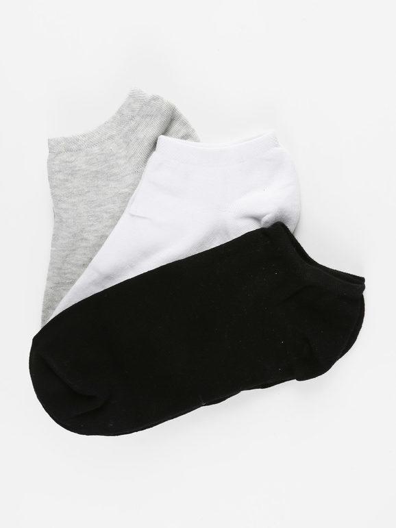 Short socks in cool cotton  Pack of 3 pairs