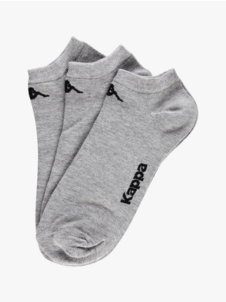 Short socks in cotton jersey  3 pieces