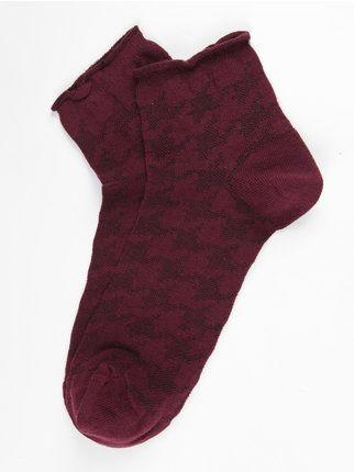 Short socks with pattern