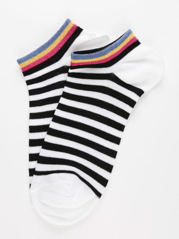 Short striped socks
