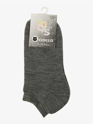 Short terry socks for women