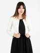 Short women's blazer in faux leather