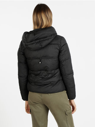 Short women's jacket with hood