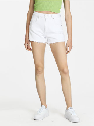 Shorts bianchi in jeans donna