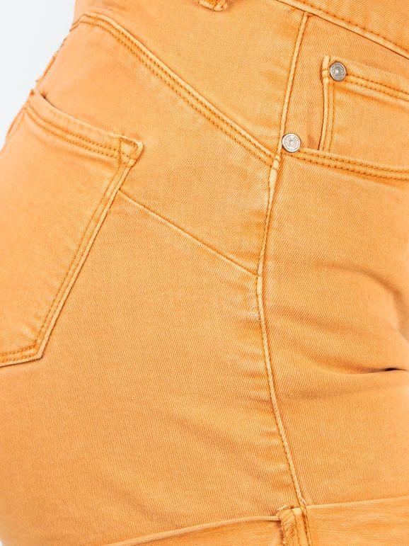 Shorts con risvolti in cotone